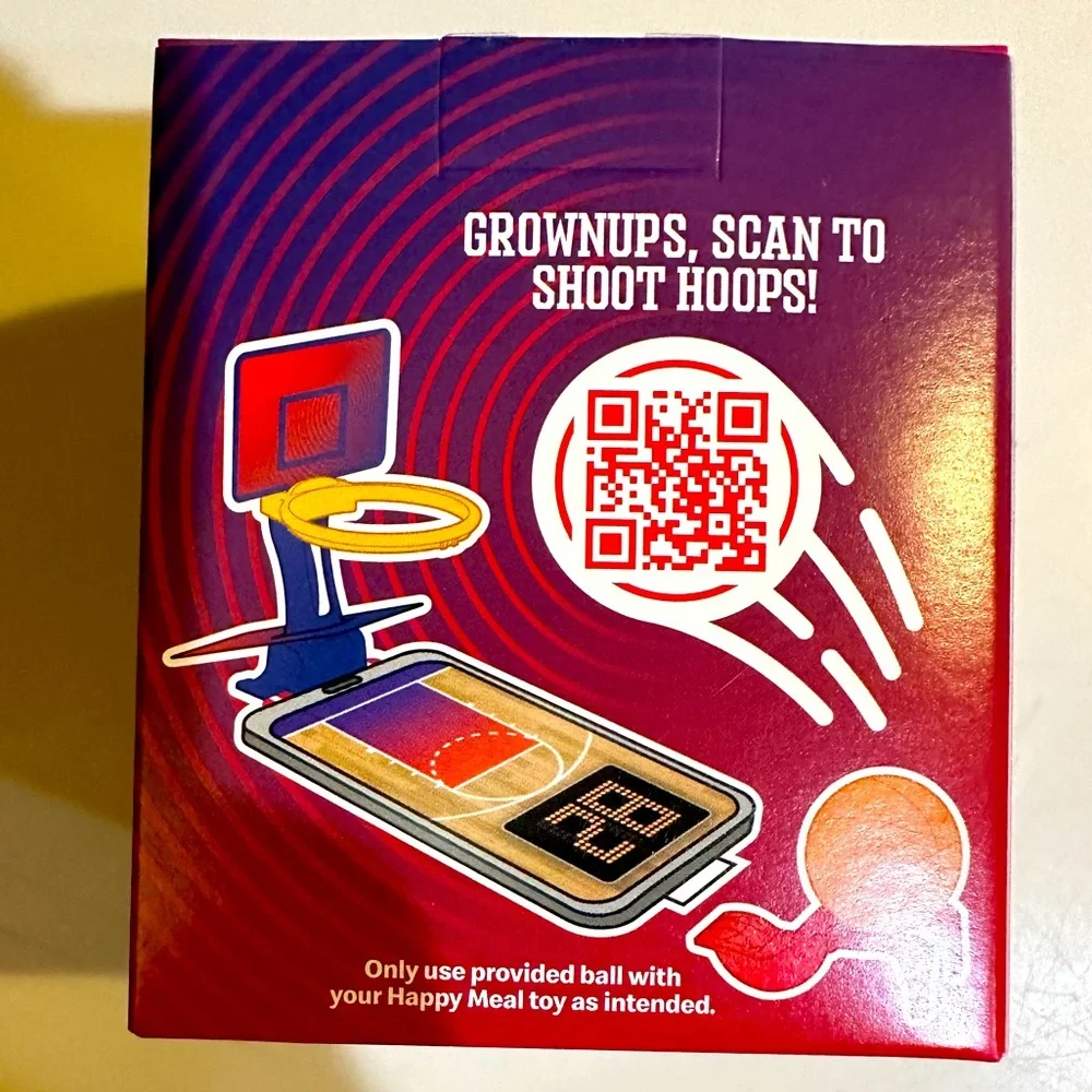 2025 MCDONALDS ALL AMERICAN GAMES #6 BASKETBALL STICKERS HAPPY MEAL TOY ORANGE